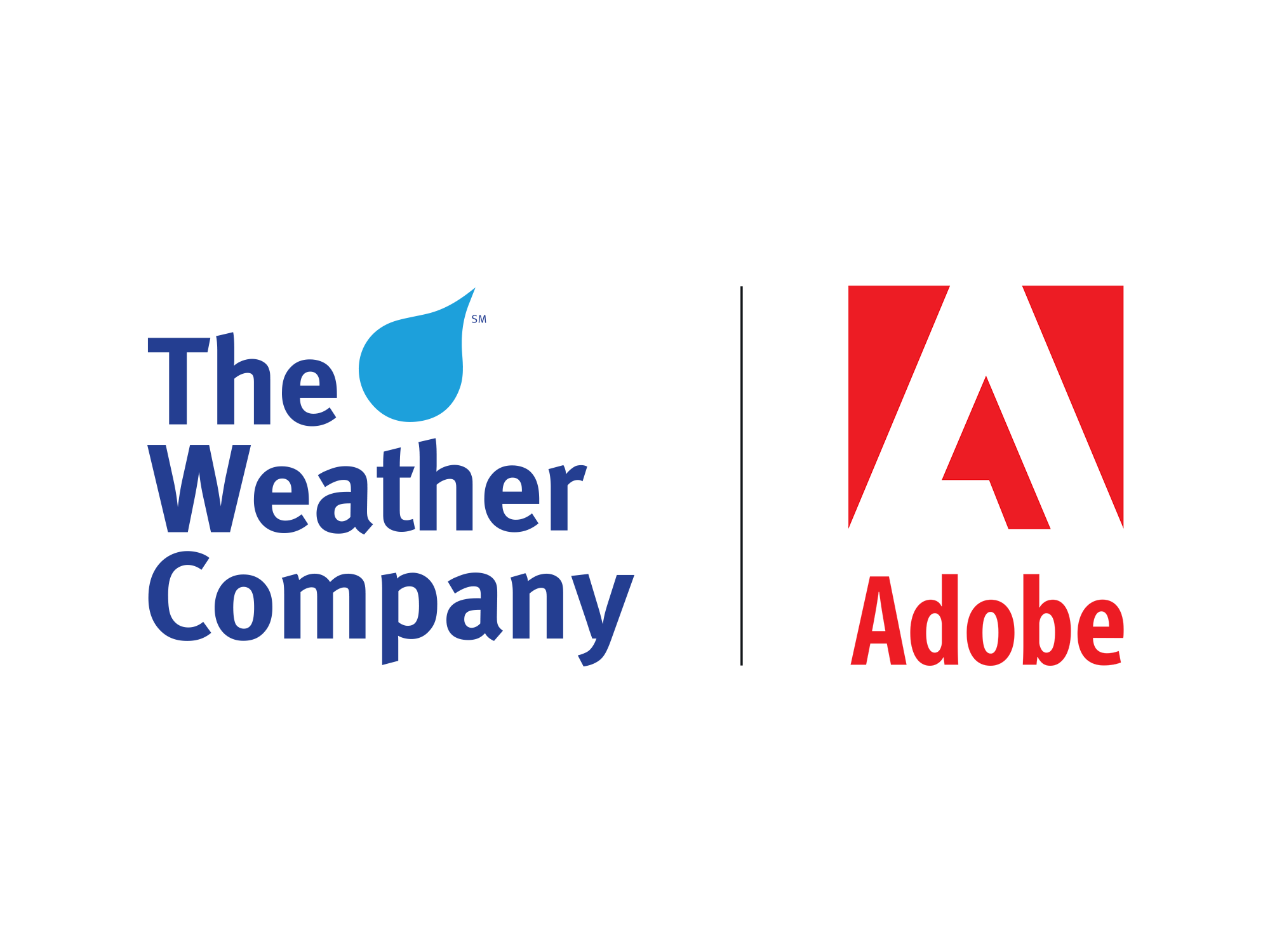 Adobe and The Weather Company logos