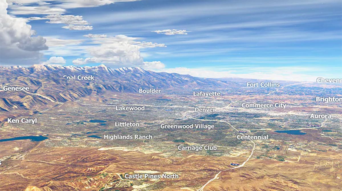 High-resolution terrain image
