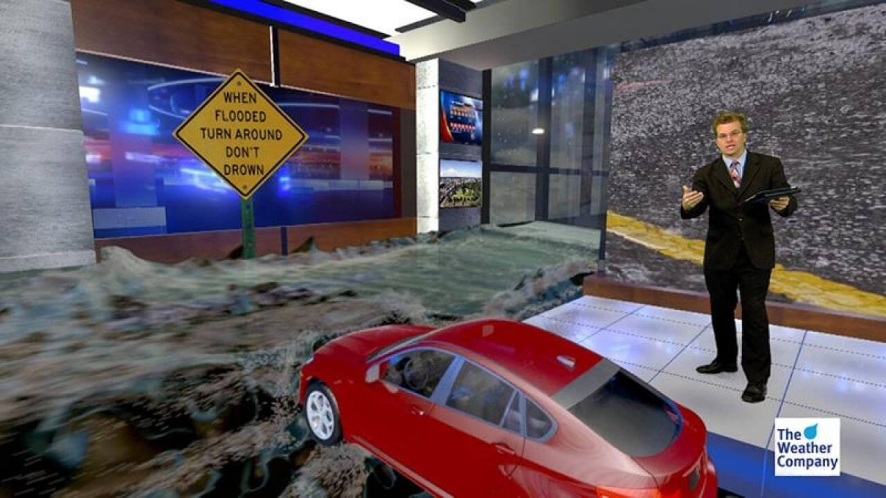 An example of a forecaster using Max augmented reality