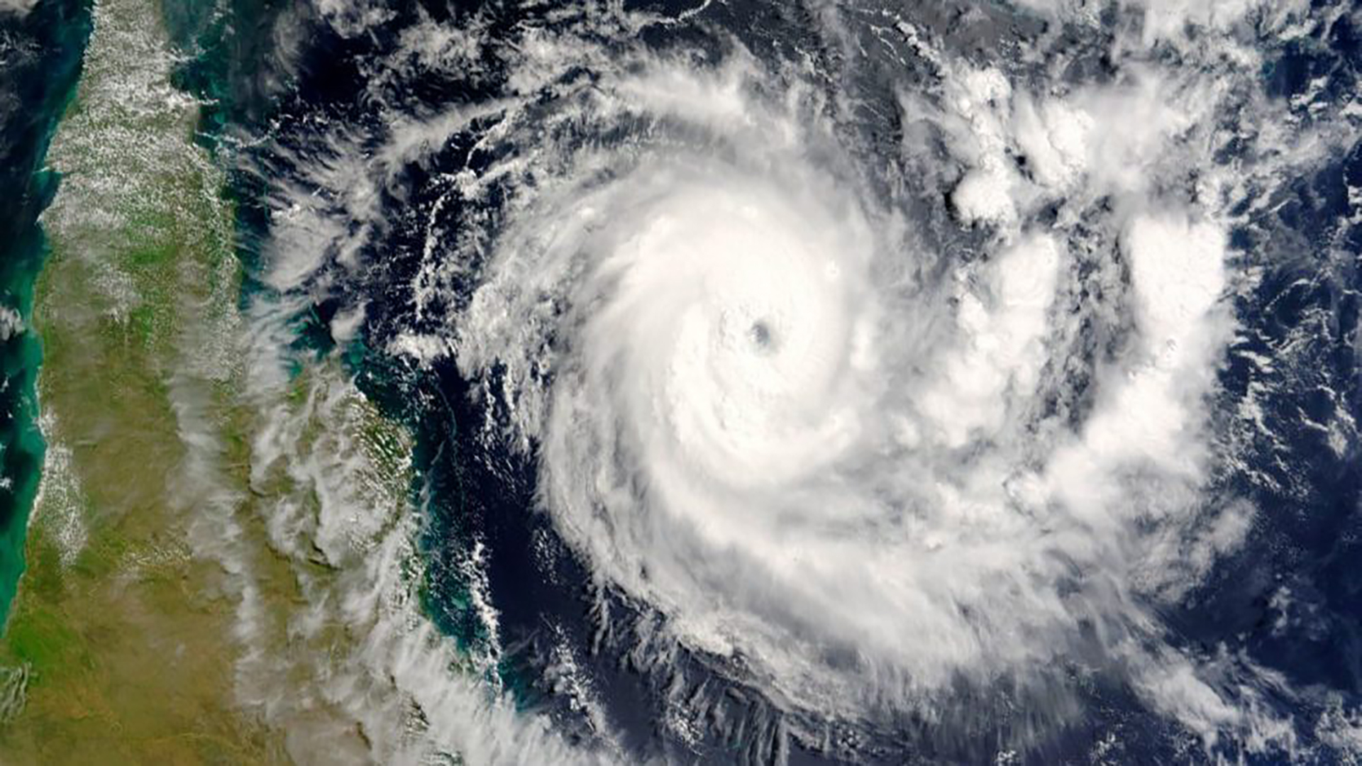 Satellite image of hurricane