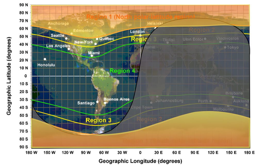 Example of a visual from the updated space weather bulletins