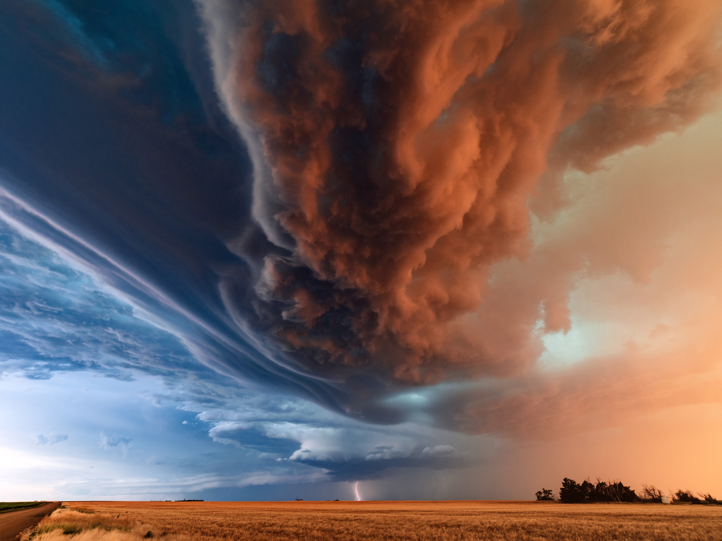 Dramatic storm clouds