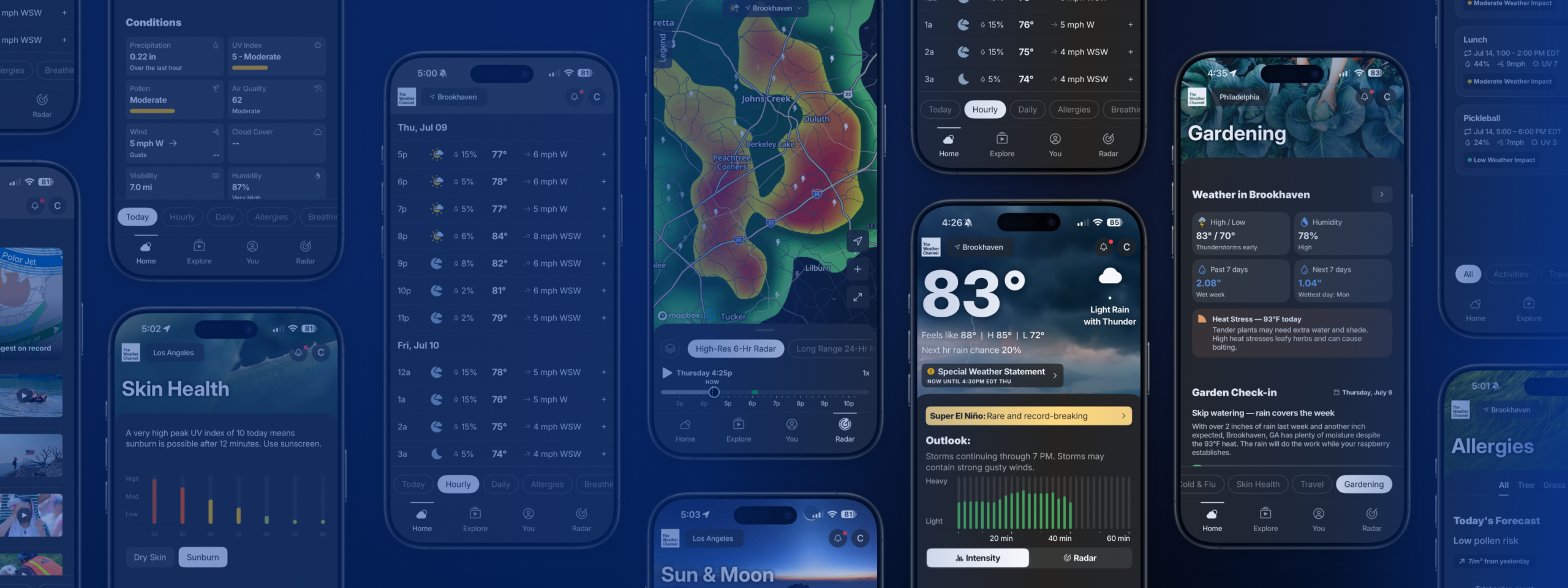 Consumer applications in The Weather Channel ecosystem
