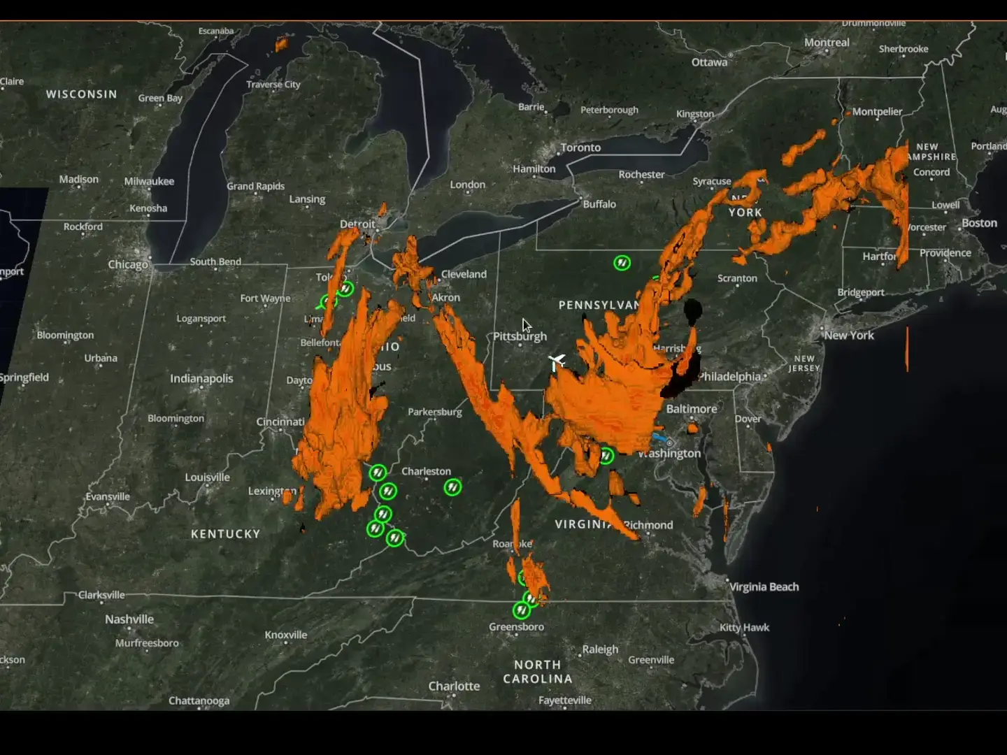 Flight-level 3D data visualization from The Weather Company